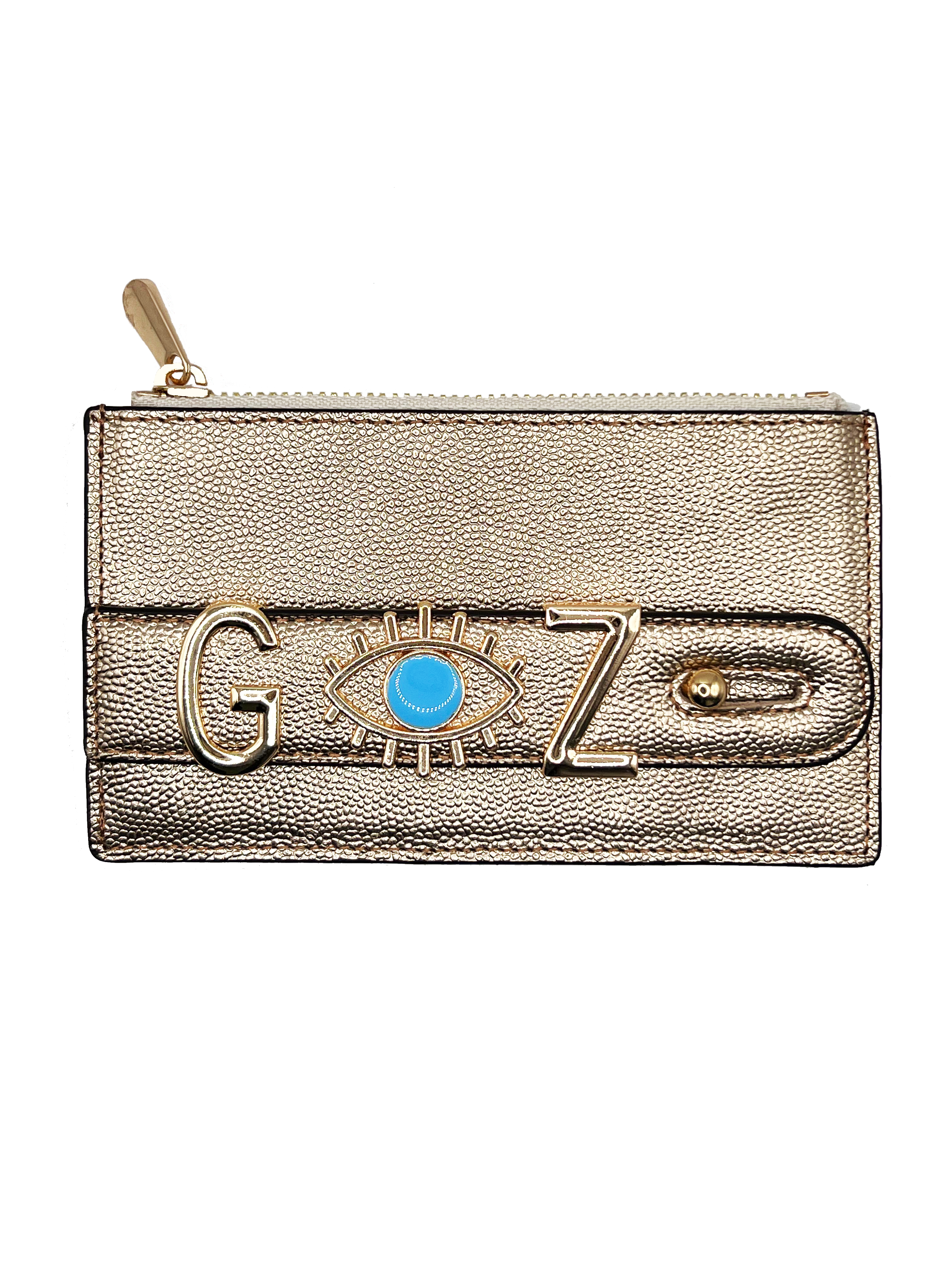 Harfli Hiva Gold Deri Cüzdan