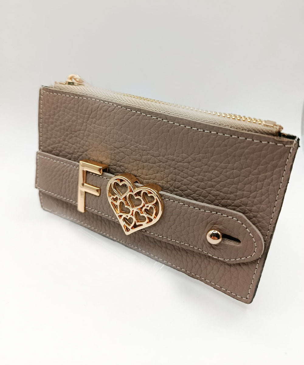 Harfli Vizon Deri Cüzdan