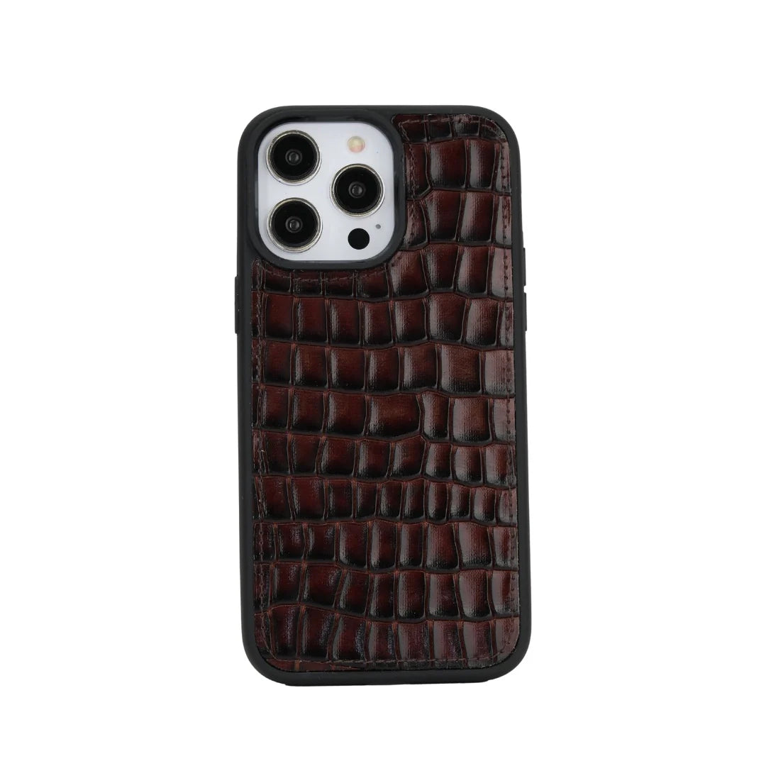 Bordo iPhone Deri Kılıf